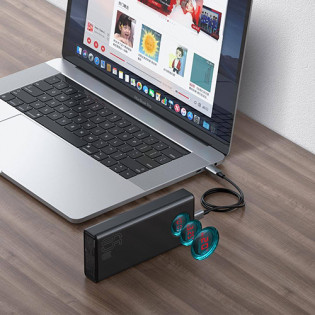 Baseus Digital Display Fast Charging Power Bank 30000Mah Black